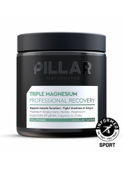 Doplněk stravy PILLAR Performance Triple Magnesium Professional Recovery Powder Lemon Lime Jar