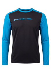 Martini Original Amp Ls Shirt M Black/Cyanite 110/631