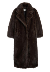 APPARIS Gabrielle Sable Maxi Coat Fauve Multi