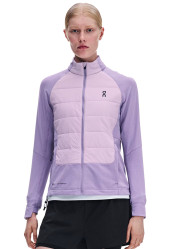 On Running Weather Hybrid Jacket, W Mallow/Foxglove