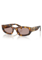 Miu Miu B04S 14L20I Medová Havana/Světlá purpurová hnědá