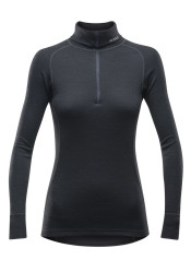 Dámské funkční triko DEVOLD DUO ACTIVE W ZIP NECK Black