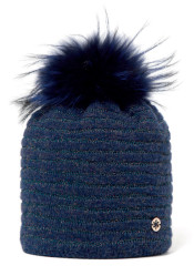 Dámská čepice GRANADILLA TRENDY LUREX BLUE NAVY