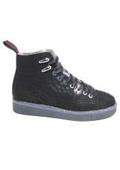 Nis 2119100/16 Polacchino Pelle Stamp Black