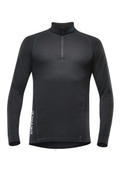 Pánské triko DEVOLD DUO ACTIVE MAN ZIP NECK BLK