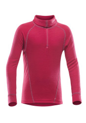 Dívčí triko DEVOLD DUO ACTIVE KID ZIP NECK