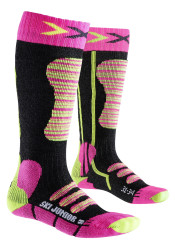Dětské podkolenky X-SOCKS  SKI JUNIOR  Fuchsia/Yellow