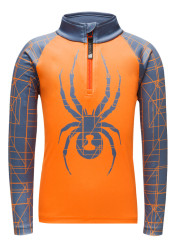 Dětský rolák SPYDER 196079-824 -MINI MAZE-ZIP T-NECK-BRYTE ORANGE
