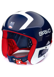 Sjezdová helma Briko VULCANO FIS 6.8 USSA BLUE WHT RED