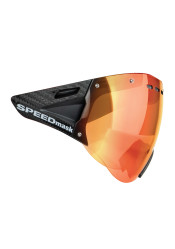 Cyklistický štít Casco SPEEDmask Carbonic Red Multilayer