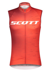 Pánský cyklistický dres Scott Shirt M's RC Pro w/o sl Fier Rd/Whte