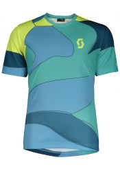 Dětský cyklodres Scott Shirt Jr Trail 20 s/sl baltic turq