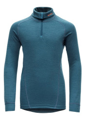 Dětské triko Devold Active Junior Zip Neck Subsea