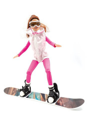 Jägerndorfer Winterpuppe Snowboard – figurína snowboardistky