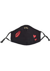 Rouška Goldbergh Loes mask Black with Heart