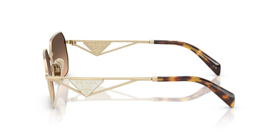 detail Sluněční brýle Prada PR A51S ZVN50C58 Pale Gold-Brown Gradient Grey