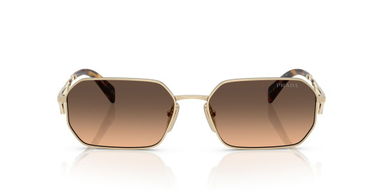 detail Sluněční brýle Prada PR A51S ZVN50C58 Pale Gold-Brown Gradient Grey