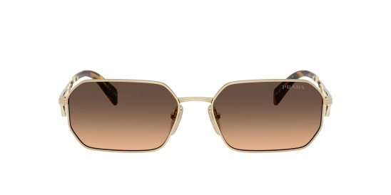 detail Sluněční brýle Prada PR A51S ZVN50C58 Pale Gold-Brown Gradient Grey