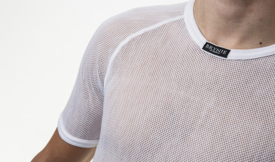 detail Pánské funkční triko BRYNJE SUPER MICRO bílé