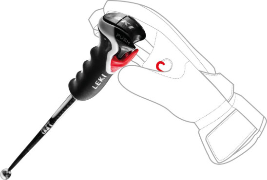 detail Hole Leki Carbon HX 3D black-white-darkanthracite