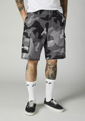 Pánské kraťasy Fox Slambozo Camo Short 2.0 Black Camor
