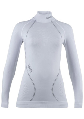 UYN W Ambityon Uw Shirt Lg_Sl Turtle Neck Optical White/White/Pearl Grey