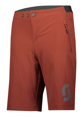 Dětské cyklistické kraťasy Scott Shorts Jr Trail 10 ls/fit w/pad rust red