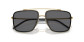náhled Sluneční brýle Dolce & Gabbana 0DG2220 02/81 57 Gold/Black-Dark/Light Brown Gradient