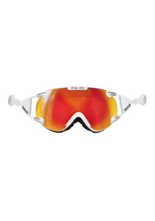 detail Sjezdové brýle Casco FX 70 Carbonic bílé / oranžové