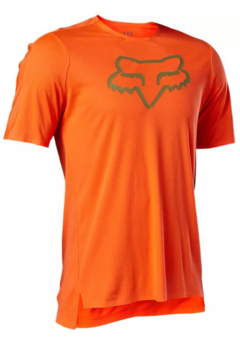 Pánský cyklistický dres Fox Flexair Delta Ss Jersey Fluo Orange