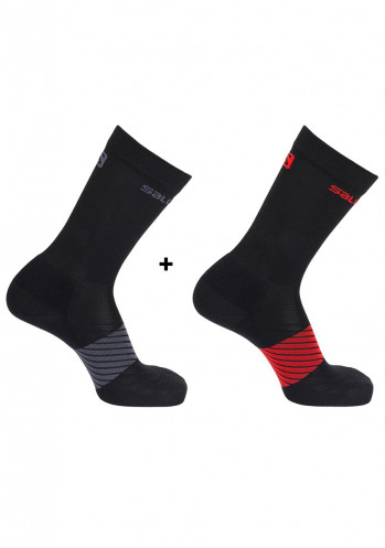 Ponožky SALOMON 17 XA 2-PACK BLACK/BLACK