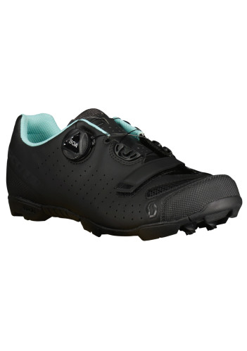 Dámské cyklistické tretry Scott Shoe W Mtb Comp Boa black/light blue