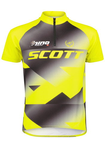 Dětský cyklistický dres Scott Shirt Jr RC Pro SS Black/Sulphur Yellow