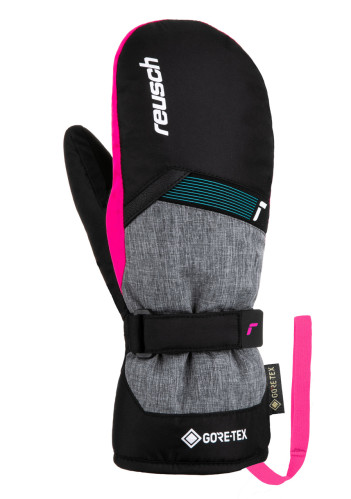 Reusch Flash GORE-TEX JR Mitt Blck/Blck Melang/Pink Glo