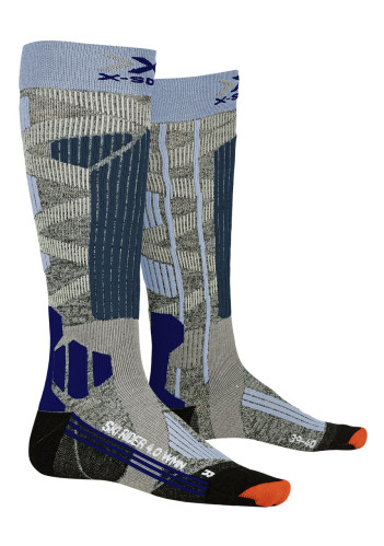 X-SOCKS® Ski Rider 4.0 Wmn G230 Stone Grey Melange/Mineral Blue