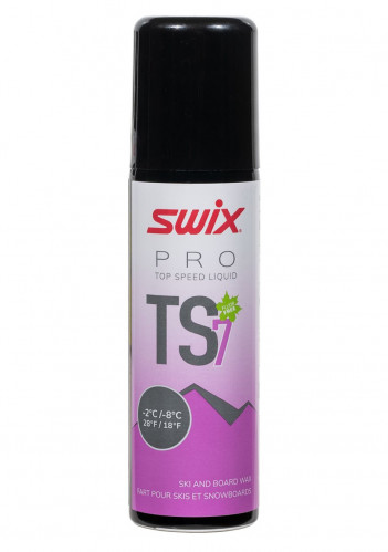 Tekutý skluzný vosk Swix TS07L-12 Top Speed,fialový,sprej,-2°C/-8°C,50ml