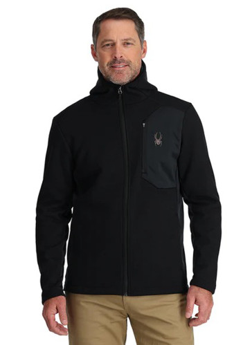 Pánský svetr Spyder Bandit Hooded Full Zip Black