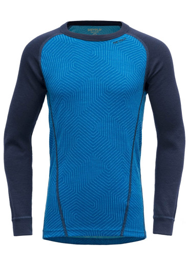 detail Dětské tričko Devold Duo Active Junior Shirt Skydiver/Evening