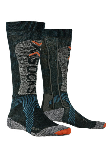 detail X-SOCKS Ski Energizer LT4.0 Petrol/Stone Grey Melange