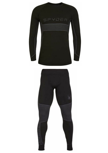 detail Pánské triko+kalhoty Spyder Momentum Baselayer Black