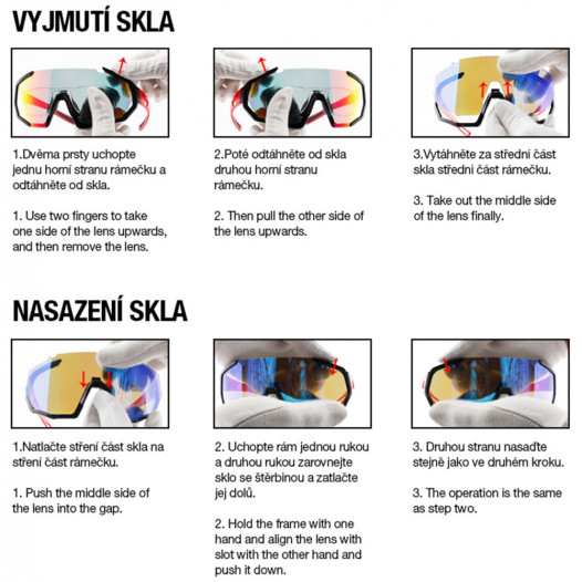 detail Sportovní brýle Hatchey Vapor Plus black/golden