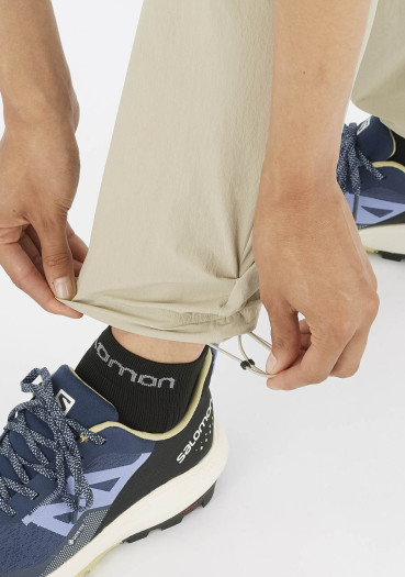 detail Dámské kalhoty SALOMON WAYFARER PANTS W PLAZA TAUPE