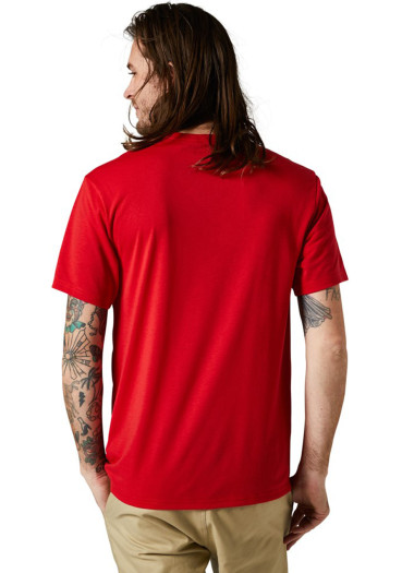 detail Pánské tričko Fox Pinnacle Ss Tech Tee Flame Red