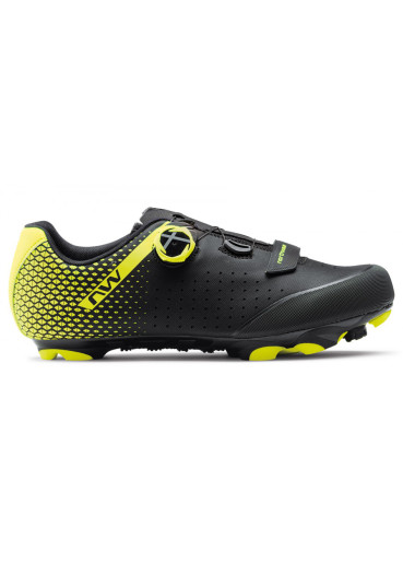 detail Cyklistické tretry NORTHWAVE ORIGIN PLUS 2 BLACK/YELLOW FLUO