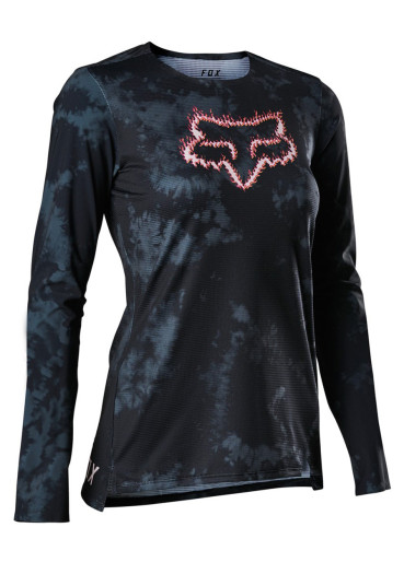 detail Dámský cyklistický dres Fox W Flexair Ls Jersey Ts57 Black