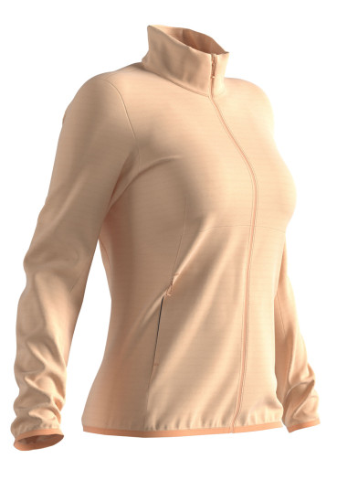 detail Dámská mikina SALOMON OUTRACK FULL ZIP MID W APRICOT ICE
