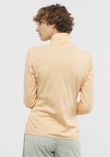 detail Dámská mikina SALOMON OUTRACK FULL ZIP MID W APRICOT ICE