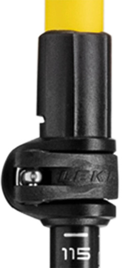 detail Hole na Nordic Walking Leki Poles Spin Shark SL, black-schwefelgelb-white, 100 - 130 cm