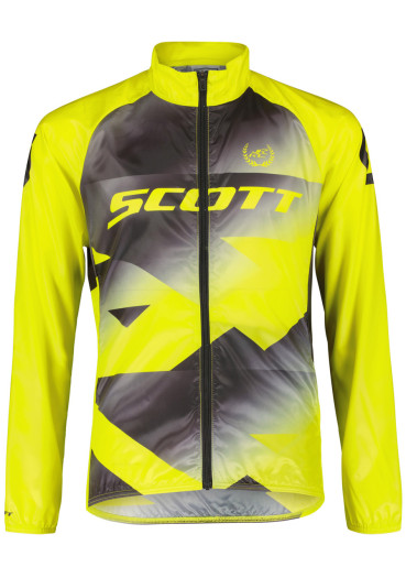 detail Dětská cyklistická bunda Scott Jacket Jr RC WB Black/Sulphur Yellow