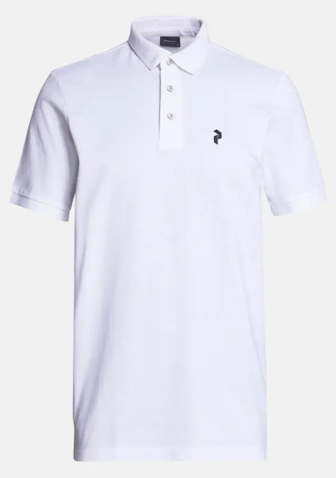 detail Pánské triko Peak Performance M Classic Cotton Polo White